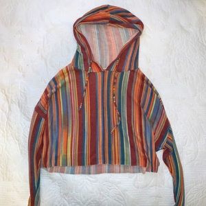 Striped cropped size small sweater.